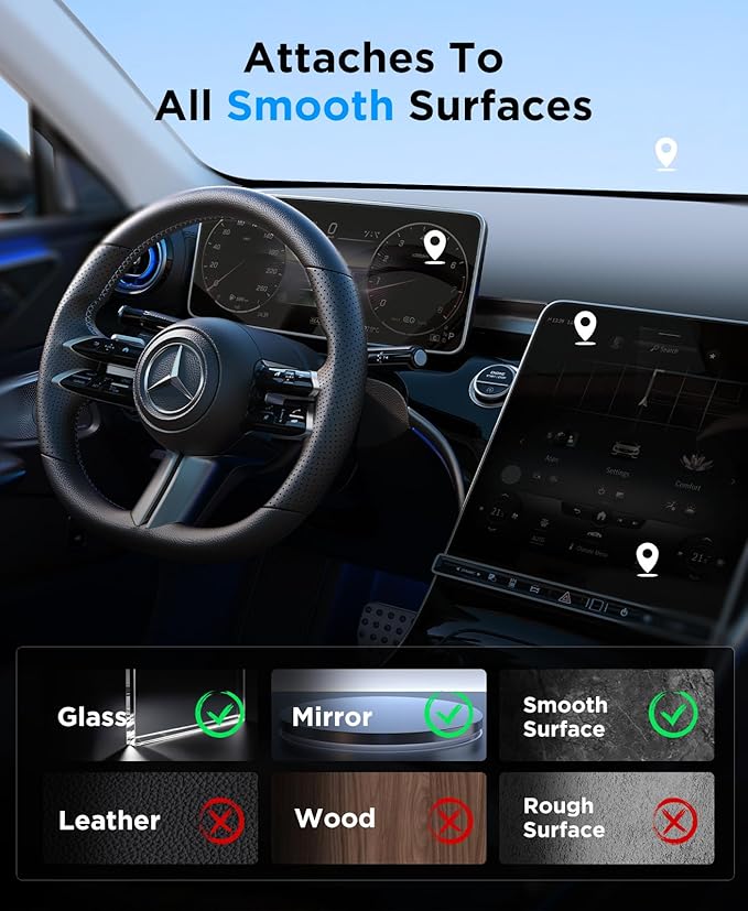 Vacuum Magnetic Suction Phone Holder