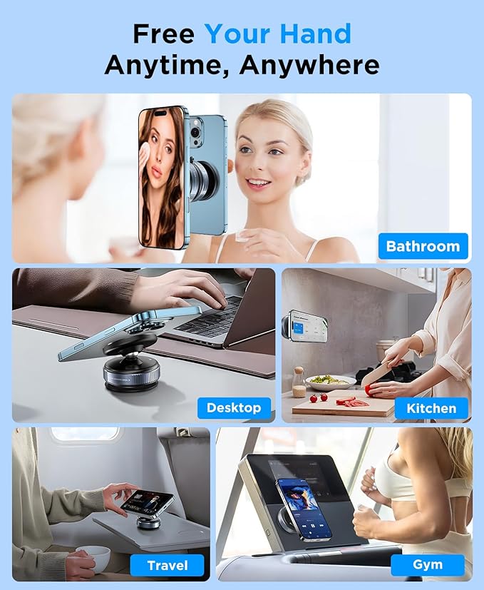 Vacuum Magnetic Suction Phone Holder