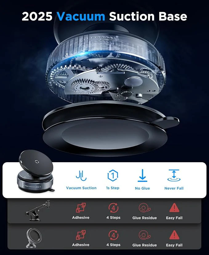 Vacuum Magnetic Suction Phone Holder