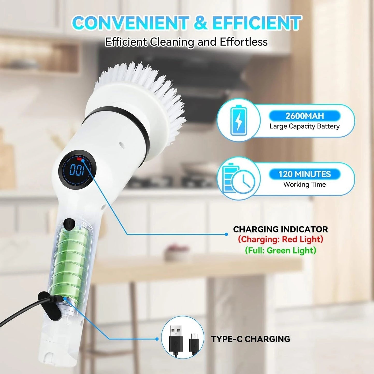 9-in-1 Electric Spin Scrubber