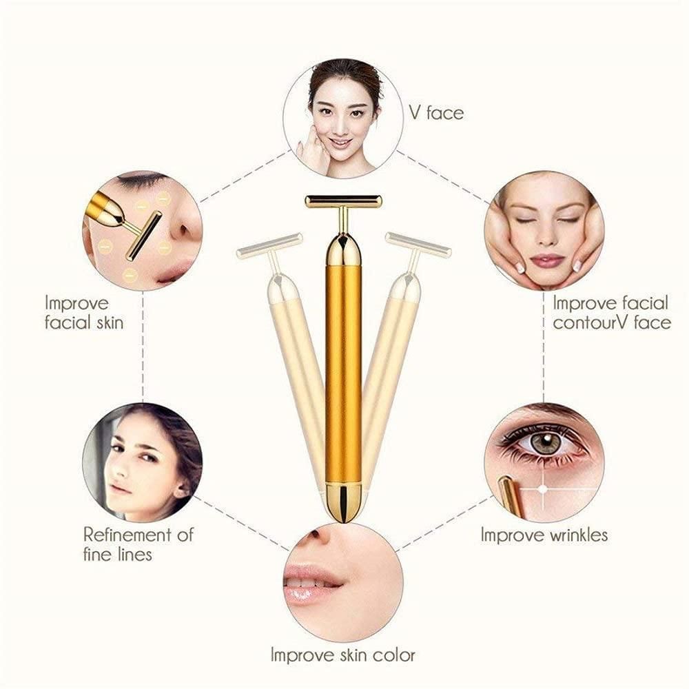 🔥 HOT SALE 🔥 24K Gold Facial Massager – Instant Lift & Youthful Glow 🌟50% OFF🌟🌟
